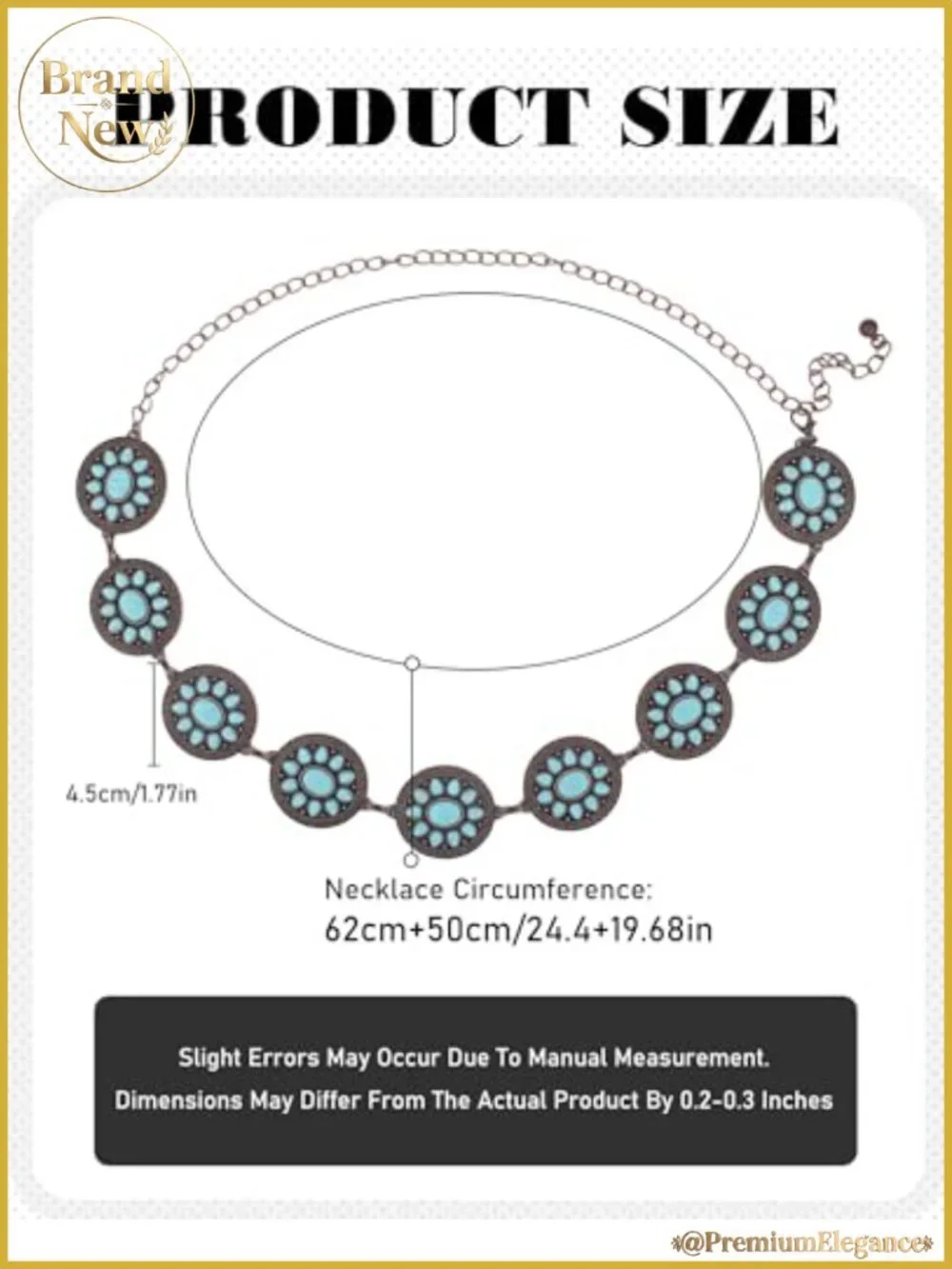Bohemian Western Concho Waist Chain Belt Layered Metal Women's Accessory